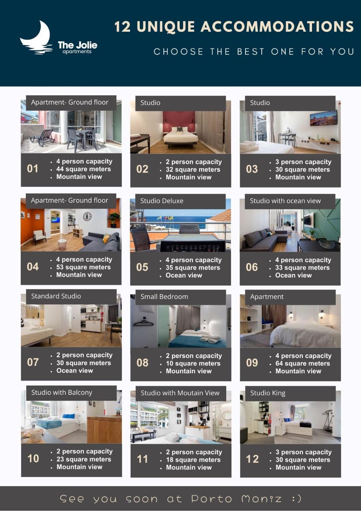 The Jolie - Apartments By The Ocean Порто Мониз Екстериор снимка